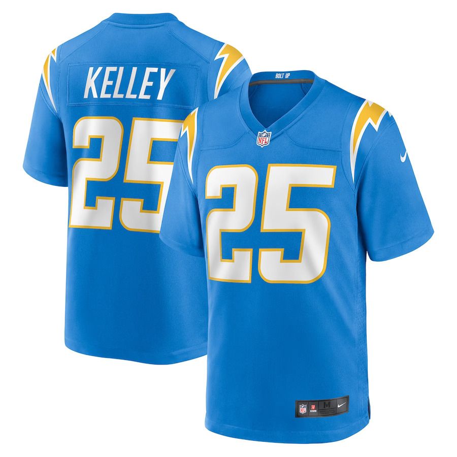 Men Los Angeles Chargers #25 Joshua Kelley Nike Powder Blue Game NFL Jersey->los angeles chargers->NFL Jersey